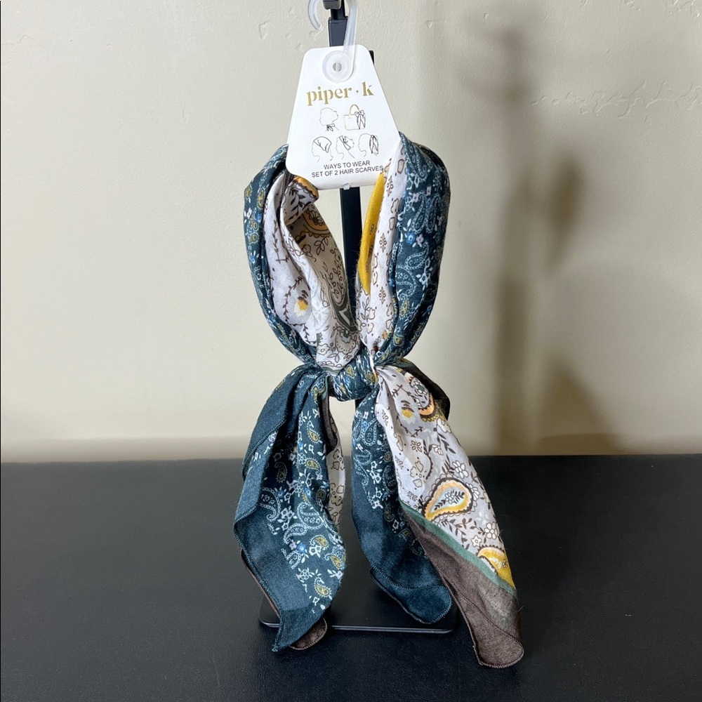 Piper K | Boho Paisley Scarf Set